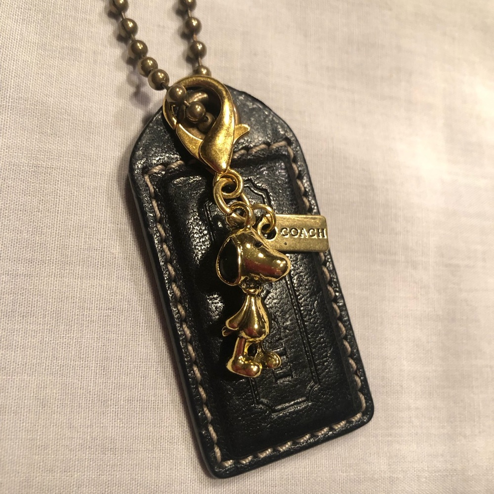 ❌SOLD❌Coach Snoopy Bag Charm w/ Coach Leather Hangtag